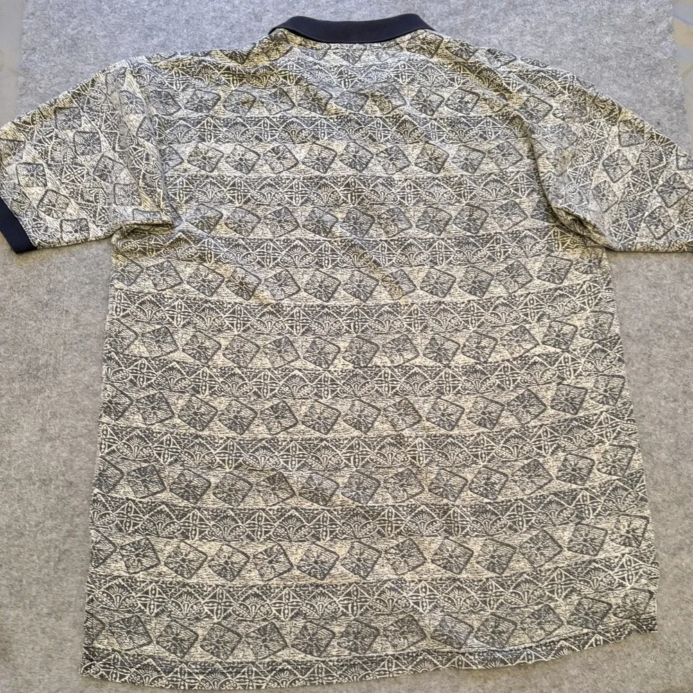 Vintage 80s American Eagle Outfitters Men's Polo Shirt Retro Geometric XL
